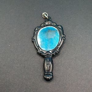 Cool black mirror charm/pendant